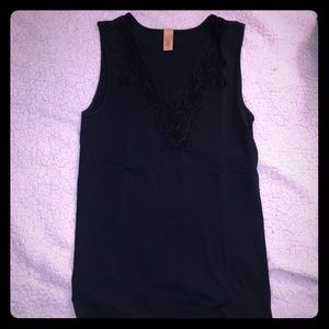 Banana Republic lace neck tank